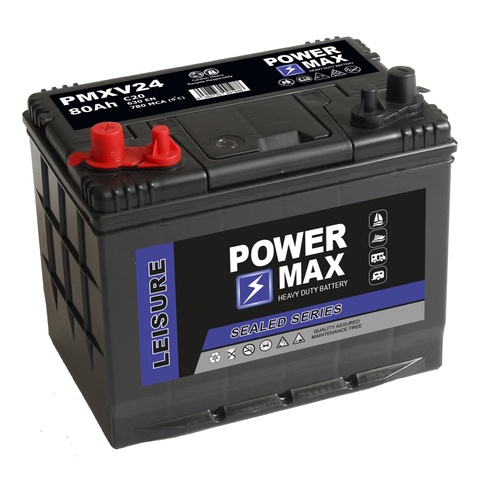 Powermax PMXV24 XV Leisure and Marine Battery 12V 80Ah, 2 Years Warranty